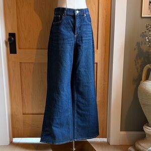 SPANX Authentic 360 Wide Leg Jeans High Rise Shaping Denim